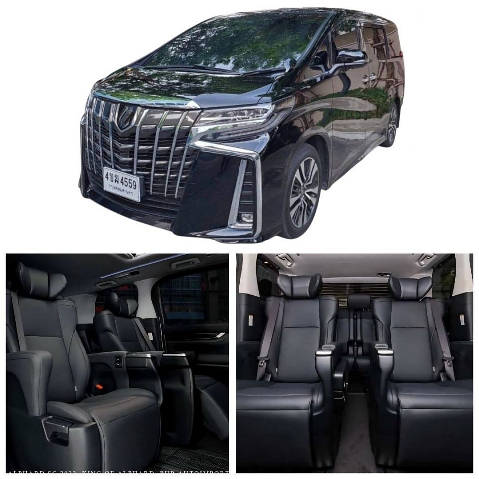 New Alphard 4 peoples, 2 suitcases,