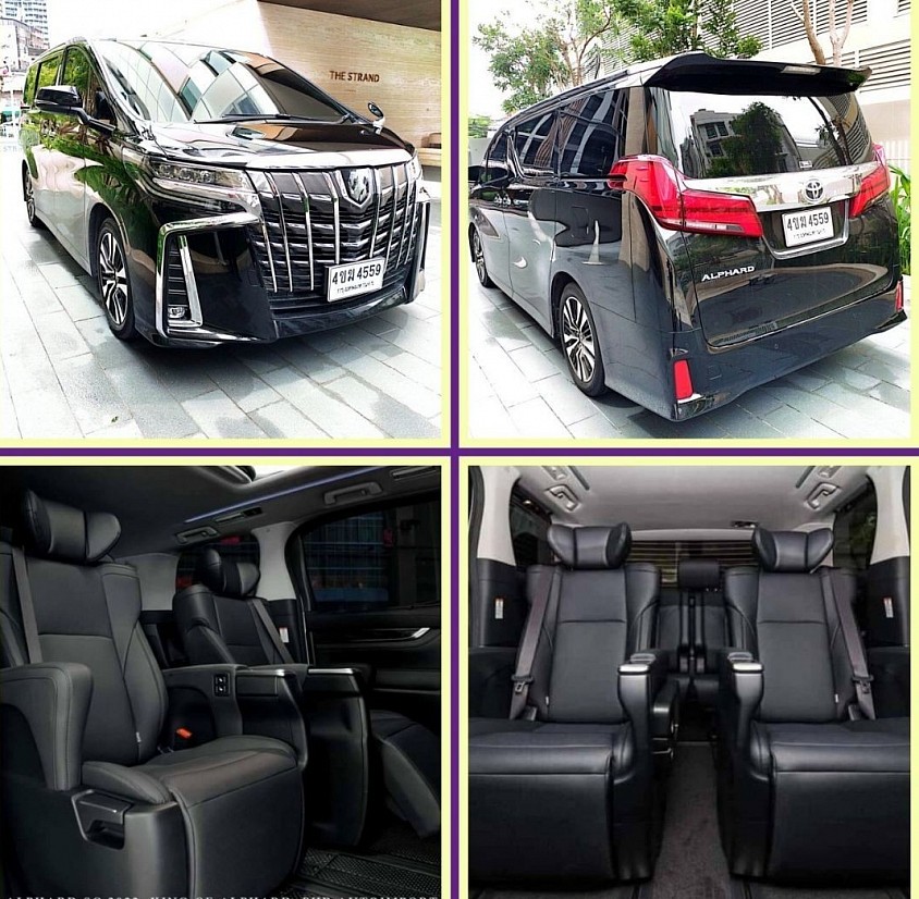 New Alphard 4 peoples, 2 suitcases,