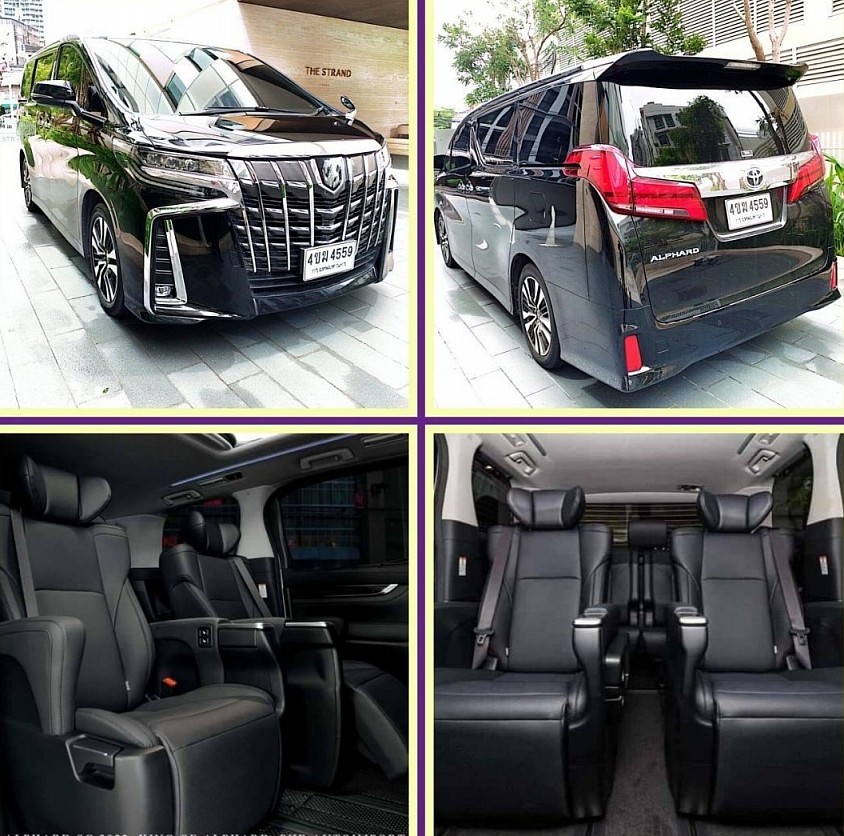 New Alphard 4 peoples, 2 suitcases,