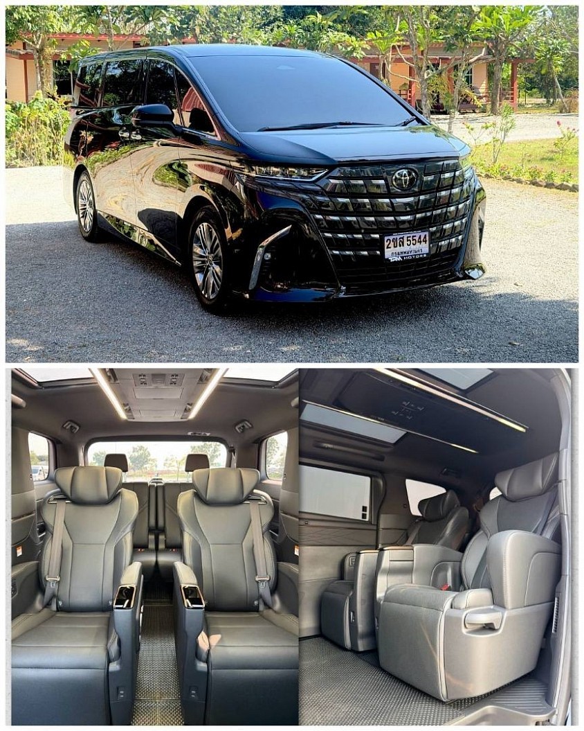 New Alphard 4 peoples, 2 suitcases,